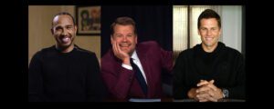 TALKING BIG ” GOATS TOM BRADY AND LEWIS HAMILTON TALK BIG WITH JAMES CORDEN