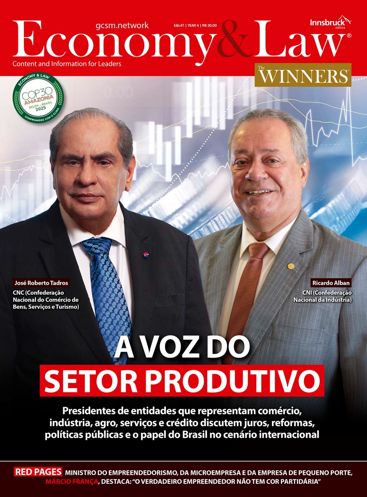 A Voz do Setor Produtivo: CNI (Ricardo Alban) e CNC (José R. Tadros) na Economy & Law #47